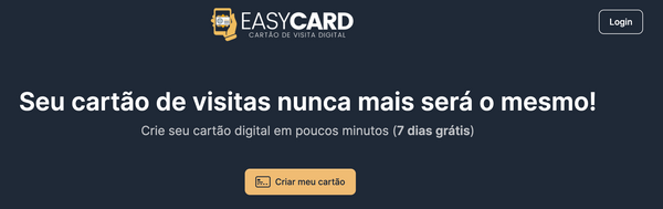 Meu primeiro SaaS – Easycard.link
